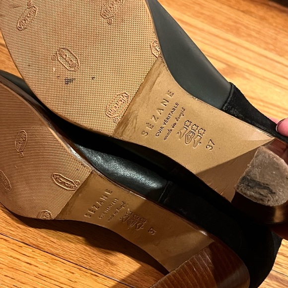 Sezane Low Hunter Ankle Boots, black size 7 - Picture 7 of 7